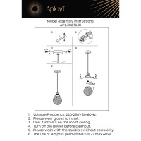  - Подвесной светильник Aployt Sofi APL.302.16.01