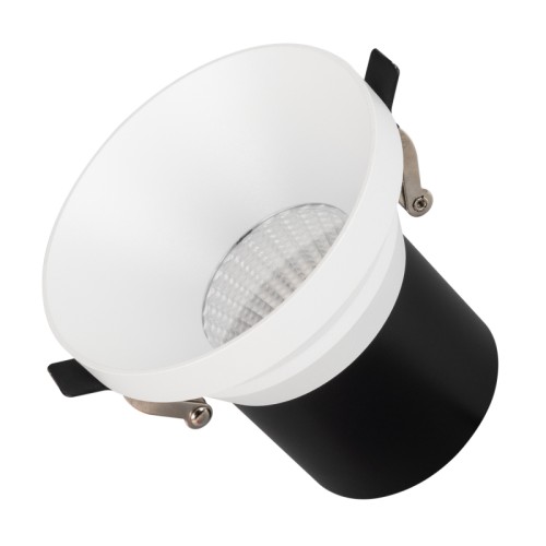 Светильник MS-VOLCANO-BUILT-R95-15W Warm3000 (WH, 38 deg, 230V) (Arlight, IP20 Металл, 5 лет) Встраиваемый светильник даунлайт. Мощность 15 Вт, св. поток 1300 лм, 87 лм/Вт, теплый 3000 K, CRI>90, UGR