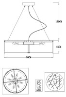  - Подвесной светильник Arte Lamp Galatea A1222SP-8CC