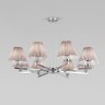 Подвесная люстра Eurosvet Peony 60136/8 хром/серый - Подвесная люстра Eurosvet Peony 60136/8 хром/серый