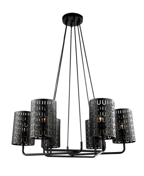 Подвесная люстра Lumien Hall Тейл 4002/6P-BK-GR 