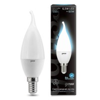  - Лампа светодиодная Gauss E14 6.5W 4100K матовая 104101207