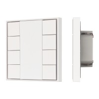  - INTELLIGENT ARLIGHT Кнопочная панель KNX-301-22-8-SH-IN White (BUS, Frame) (IARL, IP20 Пластик, 3 года)