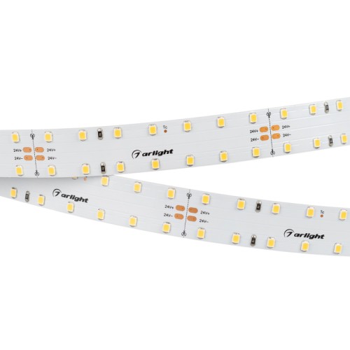 Лента RT-A140-20mm 24V White6000 (22 W/m, IP20, 2835, 4.7m) (Arlight, Открытый) Светодиодная широкая лента RT-A140, открытая. Светодиоды 2835, 140 шт/м (658 шт на 4.7 м), белая плата, ширина 20 мм, скотч 3M. Цвет БЕЛЫЙ 6000 K, цветопередача CRI>85, угол 120°. Питание 24V, мощность 22 Вт/м (103.4 Вт на 4.7 м). Размеры 4712x20x1.5 мм. Мин. отрезок 98 мм, 14 светодиодов. Цена за 1 м.