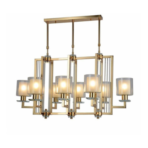 Подвесная люстра Lumina Deco Manhattan LDP 8012-8P F.GD 