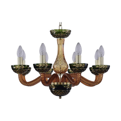 Подвесная люстра Bohemia Ivele 1309/8/200 G Am/Amber-Green/H-1J 