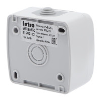  - Розетка ЭРА Intro Atlantic Schuko 2P+E 16A 250V со шторками с крышкой 5-202-03 Б0050946