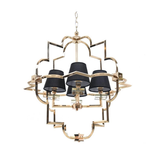 Подвесная люстра Lumina Deco Baltimore LDP 8020-4 GD+BK 