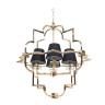 Подвесная люстра Lumina Deco Baltimore LDP 8020-4 GD+BK - Подвесная люстра Lumina Deco Baltimore LDP 8020-4 GD+BK