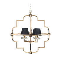  - Подвесная люстра Lumina Deco Baltimore LDP 8020-4 GD+BK