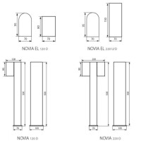  - Фасадный светильник Kanlux Novia 25663