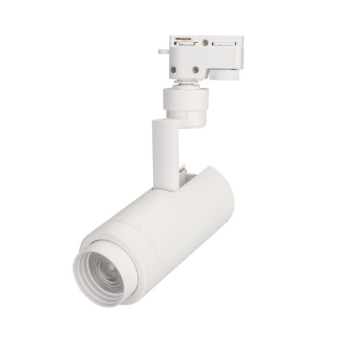 Светильник LGD-ZEUS-2TR-R67-10W Warm3000 (WH, 20-60 deg, 230V) (Arlight, IP20 Металл, 5 лет) Светильник подвесной для треков/шин 2 провода, 10Вт. Цвет свечения ТЕПЛЫЙ 3000K, световой поток 800-1000лм, регулируемый угол 20-60°, CRI>90. Корпус круглый, металл, цвет белый, IP20. Размеры DxHxL Ø67x180x155мм. Входное напряжение AC220-240V, мощность 10Вт. Драйвер встроенный (27-38V, 260mA).