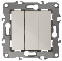  - Выключатель трехклавишный ЭРА 12 10AX 250V 12-1107-02 Б0014670