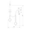 Бра Eurosvet Telao 10120/1 хром/дымчатый хрусталь Strotskis - Бра Eurosvet Telao 10120/1 хром/дымчатый хрусталь Strotskis
