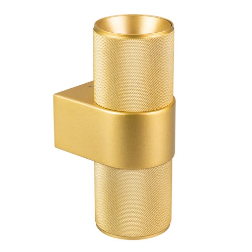 Светильник SP-SPICY-WALL-TWIN-S180x72-2x6W Warm3000 (GD, 40 deg) (Arlight, IP20 Металл, 3 года) Настенный светильник со свечением в верхнюю и нижнюю полусферу. Мощность 6x2 Вт, св. поток 900 лм, 68 лм/Вт, теплый 3000 K, CRI>90, угол 40°, напряжение питания 230 В. Золотистый фигурный корпус из алюминия, степень защиты IP20. Размер: длина 110 мм, ширина 72 мм, высота 180 мм. Монтаж накладной. Драйвер 27-42 В, 300 мА, пульсация 