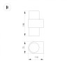 Светильник SP-SPICY-WALL-TWIN-S180x72-2x6W Warm3000 (GD, 40 deg) (Arlight, IP20 Металл, 3 года) - Светильник SP-SPICY-WALL-TWIN-S180x72-2x6W Warm3000 (GD, 40 deg) (Arlight, IP20 Металл, 3 года)