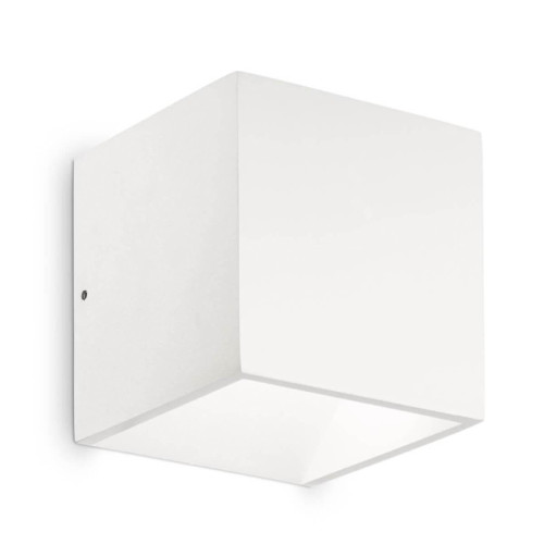 Уличный настенный светодиодный светильник Ideal Lux Rubik Ap1 Bianco 4000K 149745 