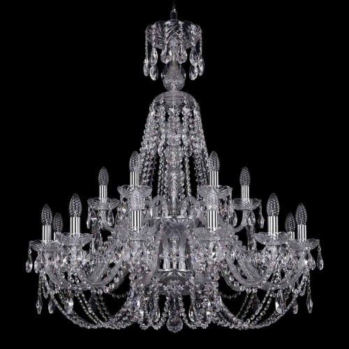 Подвесная люстра Bohemia Ivele 1406/12+6/300/XL-95/2d Ni 