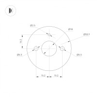  - Светильник SP-VINCI-S900x55-10W Warm3000 (WH, 110 deg, 230V) (Arlight, IP20 Металл, 3 года)