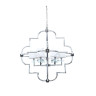 Подвесная люстра Lumina Deco Baltimore LDP 8020-6 CHR+WT - Подвесная люстра Lumina Deco Baltimore LDP 8020-6 CHR+WT