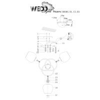  - Потолочная люстра Wedo Light Vitero 66666.01.13.03