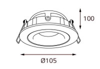  - Встраиваемый светильник Italline M02-026029 white