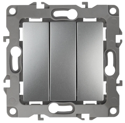 Выключатель трехклавишный ЭРА 12 10AX 250V 12-1107-03 Б0014671 
