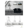 Торшер Zumaline Antenne TS-090522F-WHSI - Торшер Zumaline Antenne TS-090522F-WHSI