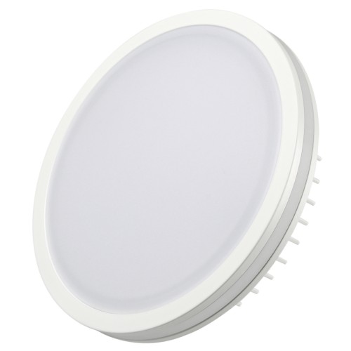 Светодиодная панель LTD-135SOL-20W Day White (Arlight, IP44 Пластик, 3 года) Круглый светильник с контурным свечением. Корпус IP44 белый + вставка поликарбонат PC. Цвет ДНЕВНОЙ БЕЛЫЙ 4000К, св.поток 1400-1600 лм, угол 120°+180°. Питание 180-240VAC, 20Вт. Драйвер в комплекте 500mA 28-42V. Размеры 135х40 мм, установка в отв.125 мм, высота мин.40 мм.
