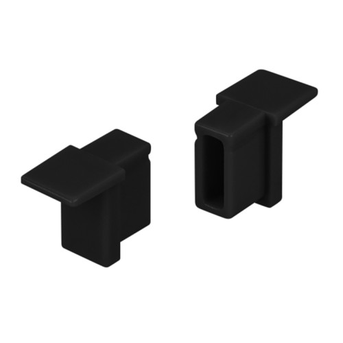 Заглушка SL-MINI-6-H9 BLACK глухая (Arlight, Пластик) 