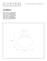 - Потолочный светильник Lucide Lorena 03140/23/61