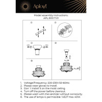  - Потолочный светильник Aployt Liana APL.303.17.01