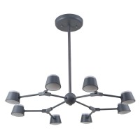  - Подвесная люстра Crystal Lux MADRID SP8 GRAY