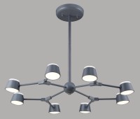  - Подвесная люстра Crystal Lux MADRID SP8 GRAY