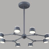 Подвесная люстра Crystal Lux MADRID SP8 GRAY - Подвесная люстра Crystal Lux MADRID SP8 GRAY