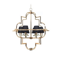 - Подвесная люстра Lumina Deco Baltimore LDP 8020-6 GD+BK