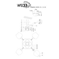  - Потолочная люстра Wedo Light Vitero 66666.01.13.04