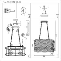  - Подвесная люстра ST Luce Fabio SL1170.103.10