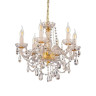Подвесная люстра Lumina Deco Eliza LDP 7026-6 SL+GD - Подвесная люстра Lumina Deco Eliza LDP 7026-6 SL+GD