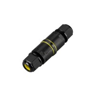  - Коннектор прямой NEO-CON-I-3pin-BK (4-8mm, IP68) (Arlight, IP68 Пластик, 3 года)