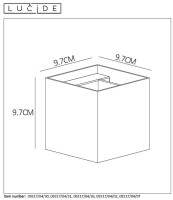  - Настенный светильник Lucide Xio 09217/04/02