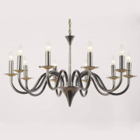  - Подвесная люстра Lucia Tucci Messina 1890.10 Glossy Black