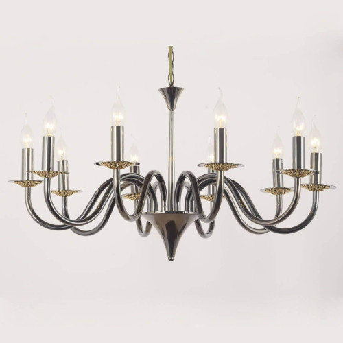 Подвесная люстра Lucia Tucci Messina 1890.10 Glossy Black 