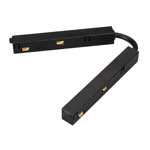 Коннектор гибкий MAG-ORIENT-CON-FLEX-POWER (BK) (Arlight, IP20 Пластик, 3 года) Гибкий черный коннектор для электрического соединения треков MAG-ORIENT между собой. Без возможности подвода питания. Габариты одной части129х17х16,5 мм.