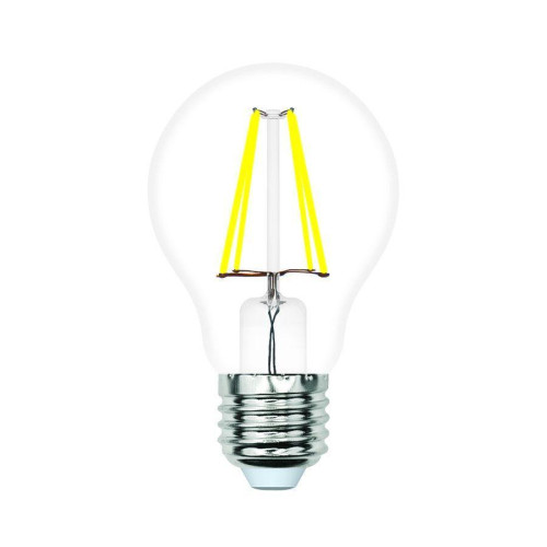 Лампа светодиодная филаментная Volpe E27 6W 4000K прозрачная LED-A60-6W/4000K/E27/CL/SLF UL-00008299 