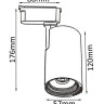 Трековый светильник однофазный Crystal Lux CLT 0.31 007 10W BL - Трековый светильник однофазный Crystal Lux CLT 0.31 007 10W BL