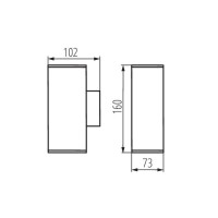  - Фасадный светильник Kanlux GORI EL 235 D 29001