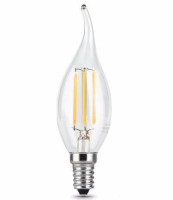  - Лампа светодиодная филаментная Gauss E14 7W 4100К прозрачная 104801207