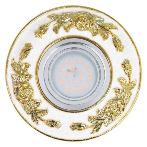 Встраиваемый светильник Fametto Arno DLS-A105 GU5.3 Chrome/White+Gold 