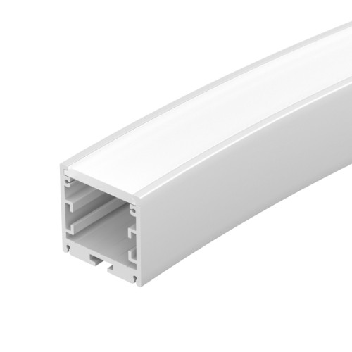 Профиль SL-ARC-3535-D1500-A45 WHITE (590мм, дуга 1 из 8) (Arlight, Алюминий) Алюминиевый профиль для составления круга диаметром 1500мм, для радиусной светодиодной линейки, с выводом свечения вниз, длина ⅛ от круга 1500мм. Внутренний диаметр круга 1465мм, внешний диаметр круга 1535мм. Цвет - белый RAL9003 (порошковая окраска). Габаритные размеры (L×W×H): 589,05x35x35 мм. Ширина площадки для ленты - 24 мм. Экраны, заглушки и другие аксессуары приобретаются отдельно. Цена за 1 шт.